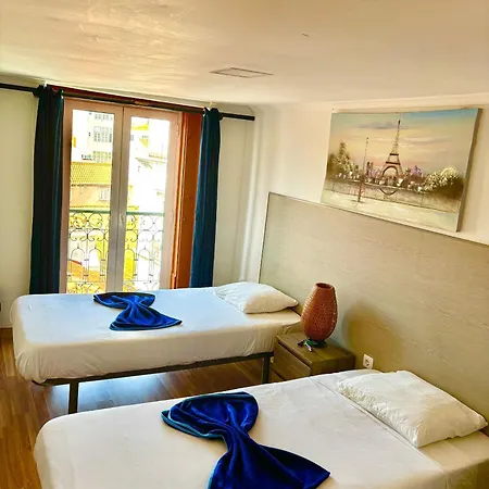 בית הארחה 3lisbon Downtown Private Bedroom River View ליסבון